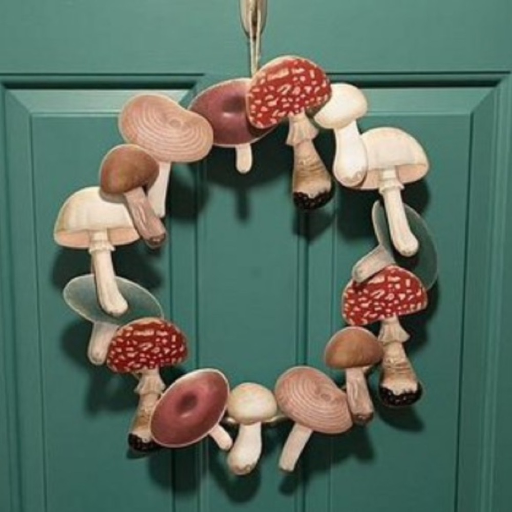 John Derian mushroom wreath - Picture 2 of 7